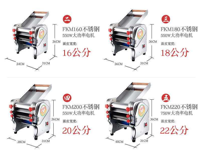 俊媳妇家用压面机不锈钢电-20