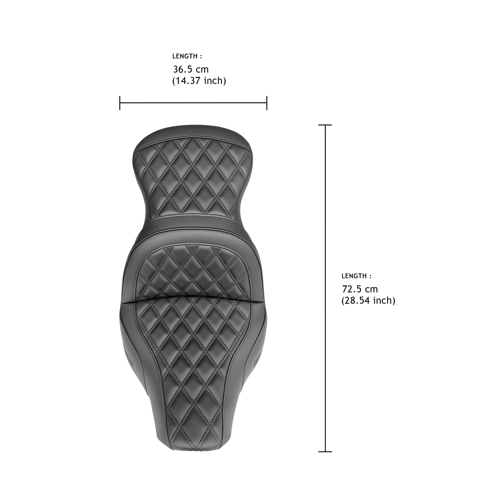 Suitable for Harley 18-26 Fat Boy, 23-26 Breakout, Dual Gel Sofa Seat Cushion, Elephant Leather