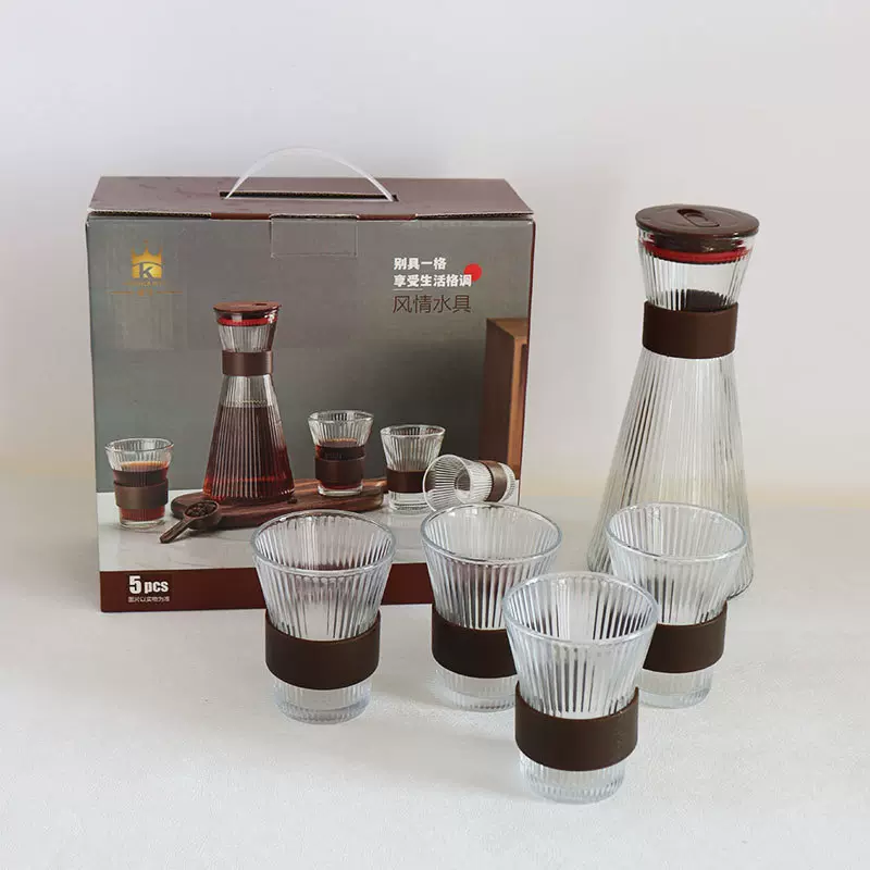 华航风情水具彩盒套装珠宝店活动福利伴手礼随手礼玻璃水具批发
