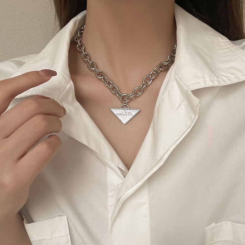Double Layer Chain Necklace Titanium Steel Hip Hop Style_voghion.com