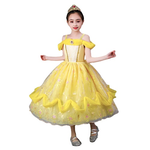 Belle Princess Dress for Girls, Children's June 1st Children's Formal Dress, Halloween Beauty and the Beast, Overseas Trade