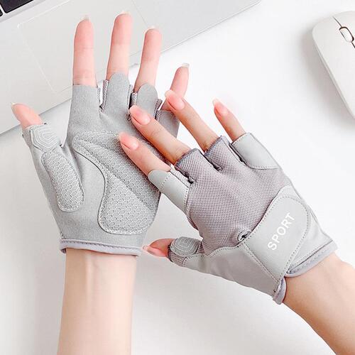Sports cycling gloves women's half-finger non-slip wear-resistant yoga outdoor running breathable fitness gloves wholesale