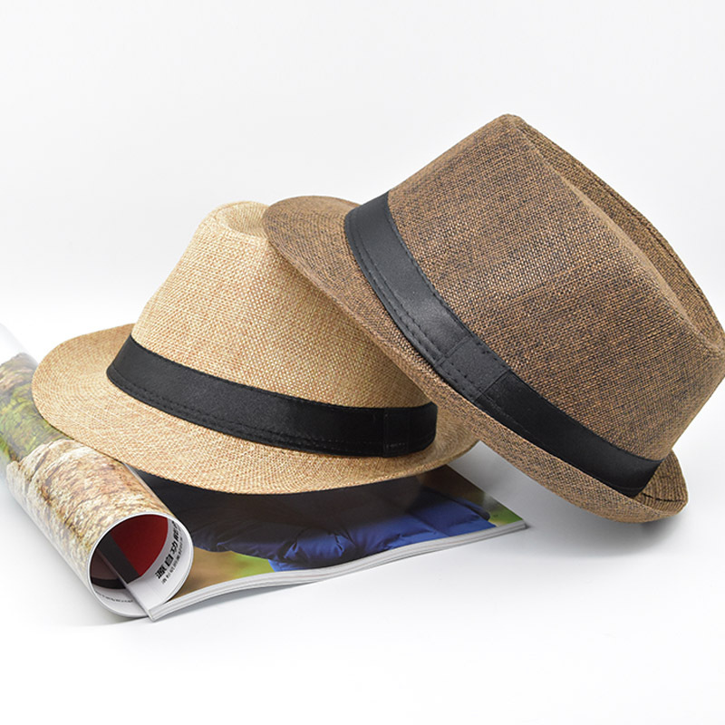 Unisex Modern Style Classic Style Geometric Curved Eaves Sun Hat Fedora Hat display picture 20