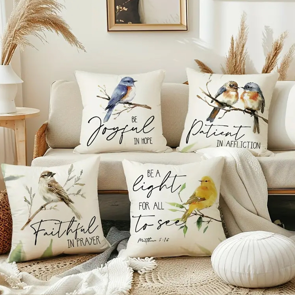 Cuscino per divano da soggiorno con stampa di lettere di rami di uccelli migratori di vendita calda transfrontaliera in lino per la casa e le vacanze_voghion.com