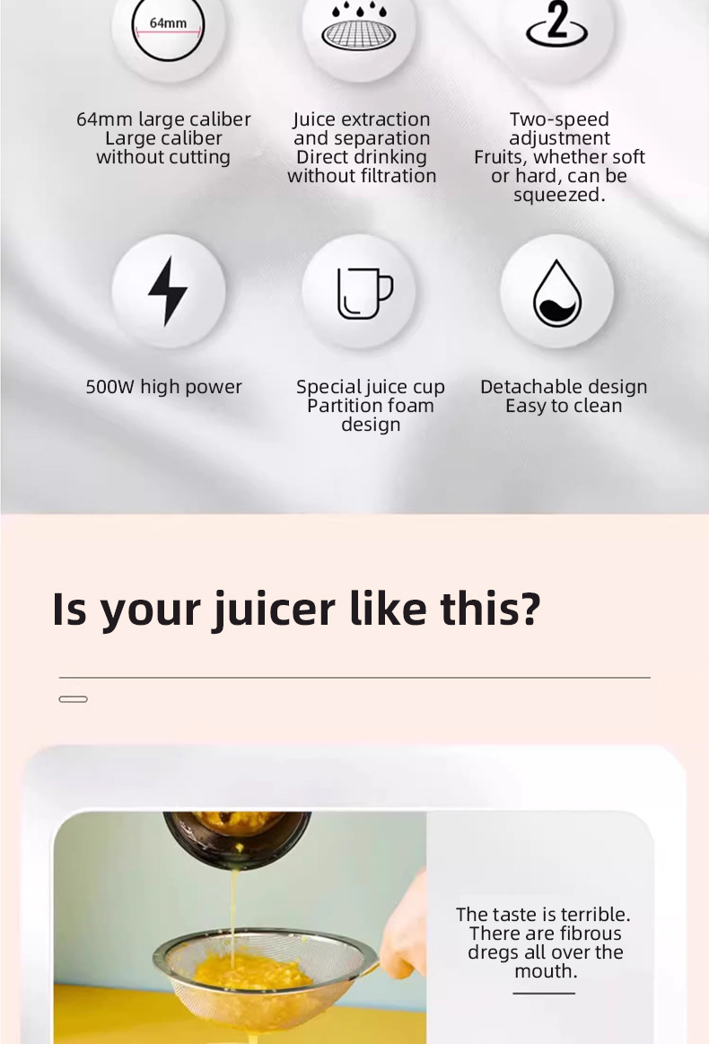 Centrifugal Juicer Machine Stainless Steel For Fruit And Veggie_voghion.com
