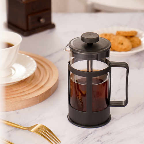 350ml Nordic-style French press coffee pot French press with stainless steel filter, small capacity, single-person household coffee accessory