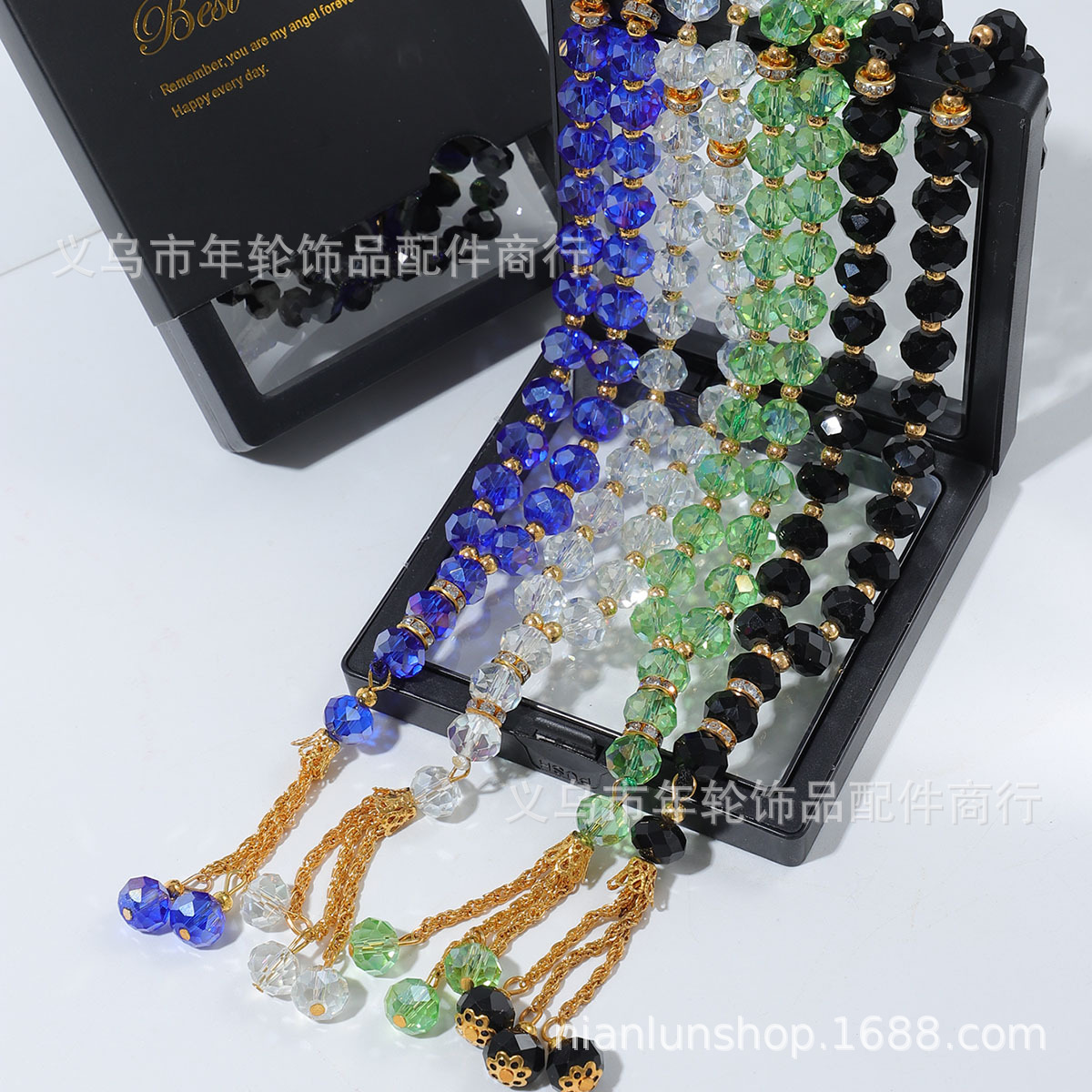 Amazon 33 crystal beaded Islamic rosary Saudi Arabia UAE Muslim prayer worship praise beads jewelry