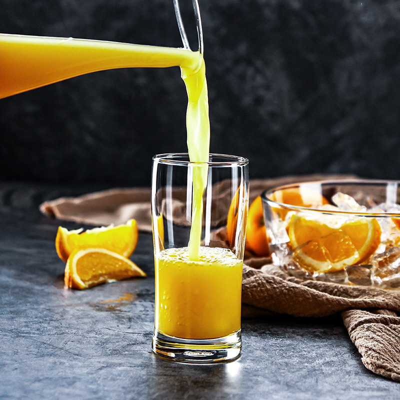 Tailandia importación de tazas de cerveza de cristal Oxin Ocean, tazas de jugo transparentes, tazas de bebida, tazas de cuerno, tazas de menú