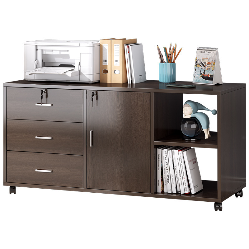 Gabinete de archivo debajo del escritorio gabinete de oficina gabinete de madera con cerradura gabinete de oficina impresora cajón gabinete armario bajo gabinete
