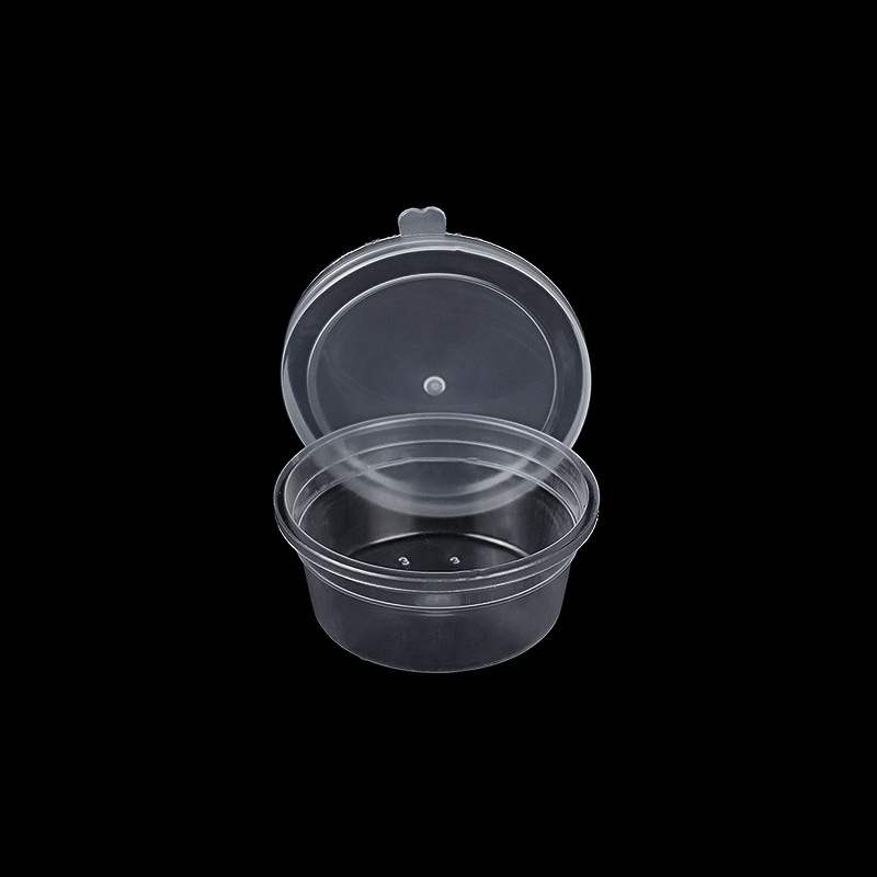 Transparent pp plastic bucket disposable sauce sealed bucket toy packaging bucket clay crystal mud snowflake mud storage bucket
