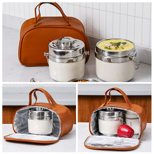 J8 Thickeneded Lunch Bag Diamond Insulated Thermal Bag Imitation Rice Bag Insulated Lunch Box Bag Large Capacity Office Worker Feile G3