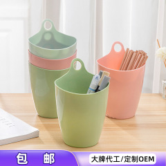 デスクトップ多機能収納ゴミ箱オフィス化粧台リビングルーム家庭用ミニ収納ボックスゴミかご吊り式