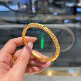 18K Gold Non-Molded Nezha: the Magic Child Same Style Mixed Sky Silk Circle Bracelet Shuibe Gold Wholesale