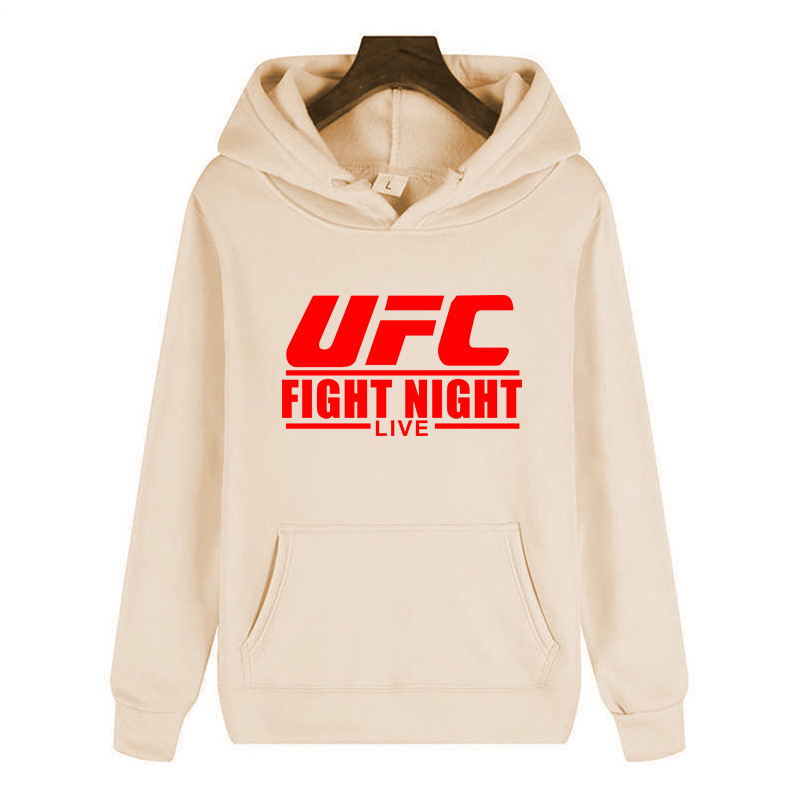 European and American Cross-border Casual Hoodie MMA Sports UFC Sweater Men's and Women's Autumn and Winter Fleece Fashion Sweater Fashion Brand Printing