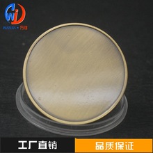 金属纪念章收藏币黄铜空白币黄铜做旧可加工徽章纪念币跨境电商