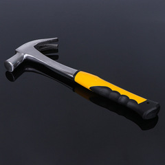 [Factory Wholesale] One-Piece Claw Hammer with Plastic-Coated Handle, Nail Puller Hammer, Integrated Claw Hammer, Mini Mallet, Steel Hammer Tool
