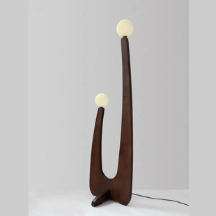 Nordic Modern Simple Living Room Vertical Lamp Study Art Designer Distinctive Sofa Side Walnut Solid Wood Floor Lamp