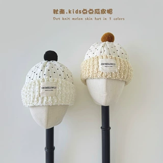 秋南 韩国儿童帽子ins冬款保暖防风加厚婴儿毛线帽宝宝针织帽批发