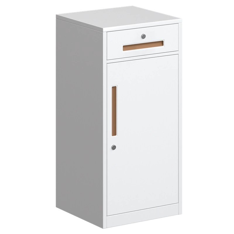 Офисный маленький кованый шкаф для хранения документов Низкий шкаф для хранения данных ящика с замком