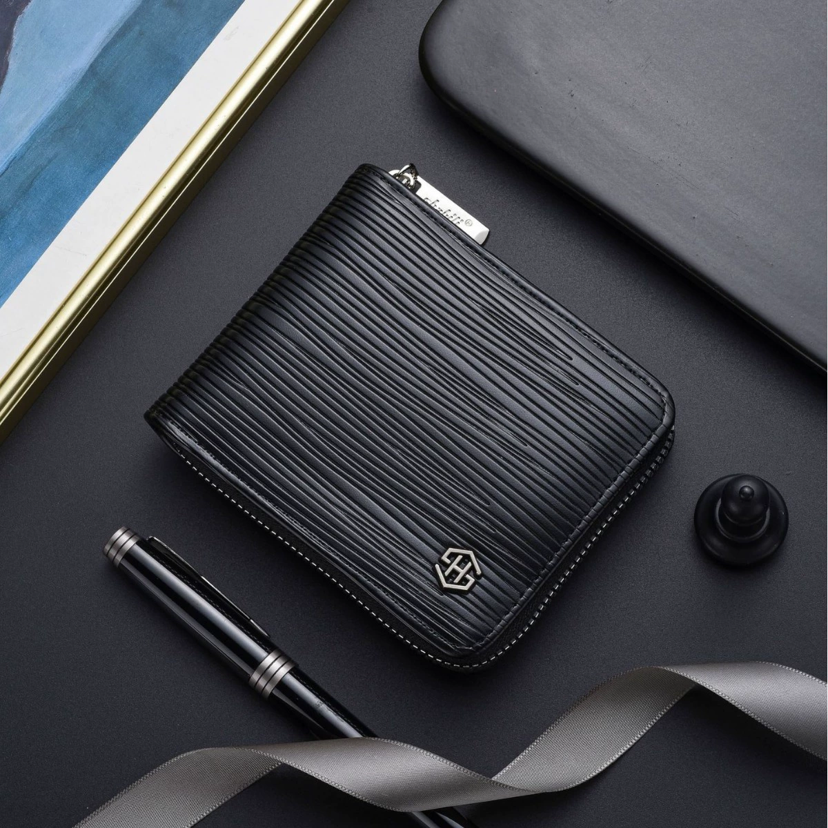 Новый короткий кошелек высокого класса мужская мода большой емкости с несколькими картами