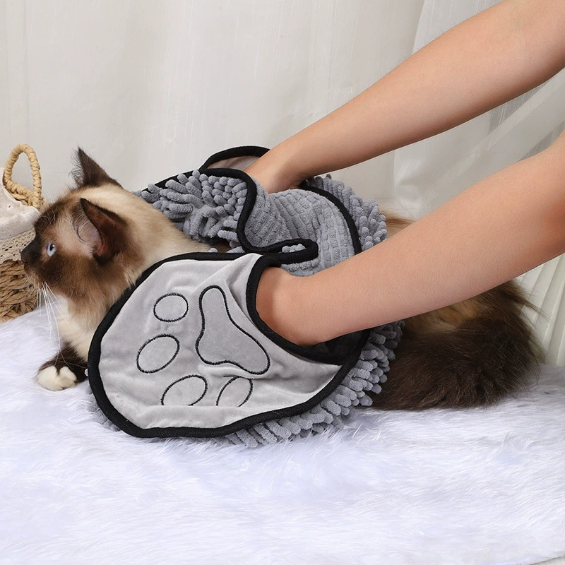 Трансграничная горячая распродажа полотенце для домашних животных Кошка собака впитывает полотенце Кошка собака Чистящие средства для домашних животных Ванна перчатки на складе