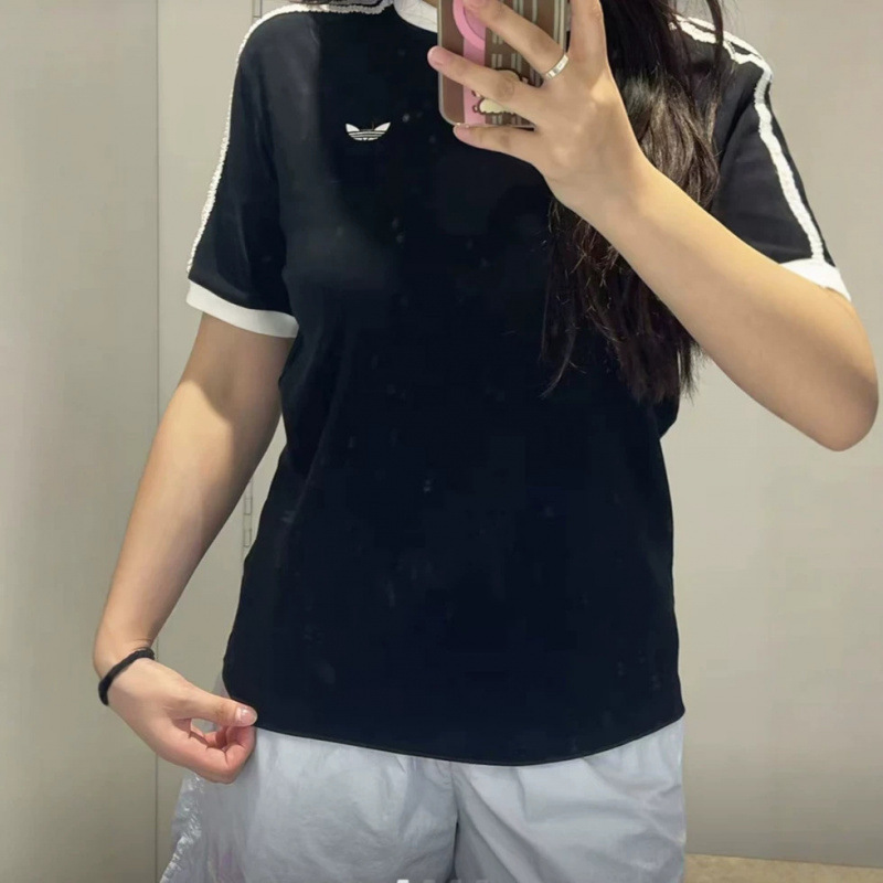 Cross-Border Round-Neck Color-Blocked Short-Sleeved T-Shirt for Men and Women, Summer Fashion Versatile Slim-Fit Top Cross-Border Round-Neck Color-Blocked Short-Sleeved T-Shirt for Men and Women, Summer Fashion Versatile Slim-Fit Top