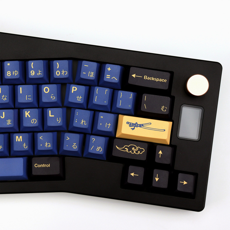 Blue Samurai Pbt Keycaps, Dye-Sublimation, Japanese Layout, 143 Keys, Original Height, Compatible with Mx Switches, Gmk Mechanical Keyboard Customization Blue Samurai Pbt Keycaps, Dye-Sublimation, Japanese Layout, 143 Keys, Original Height, Compatible with Mx Switches, Gmk Mechanical Keyboard Customization