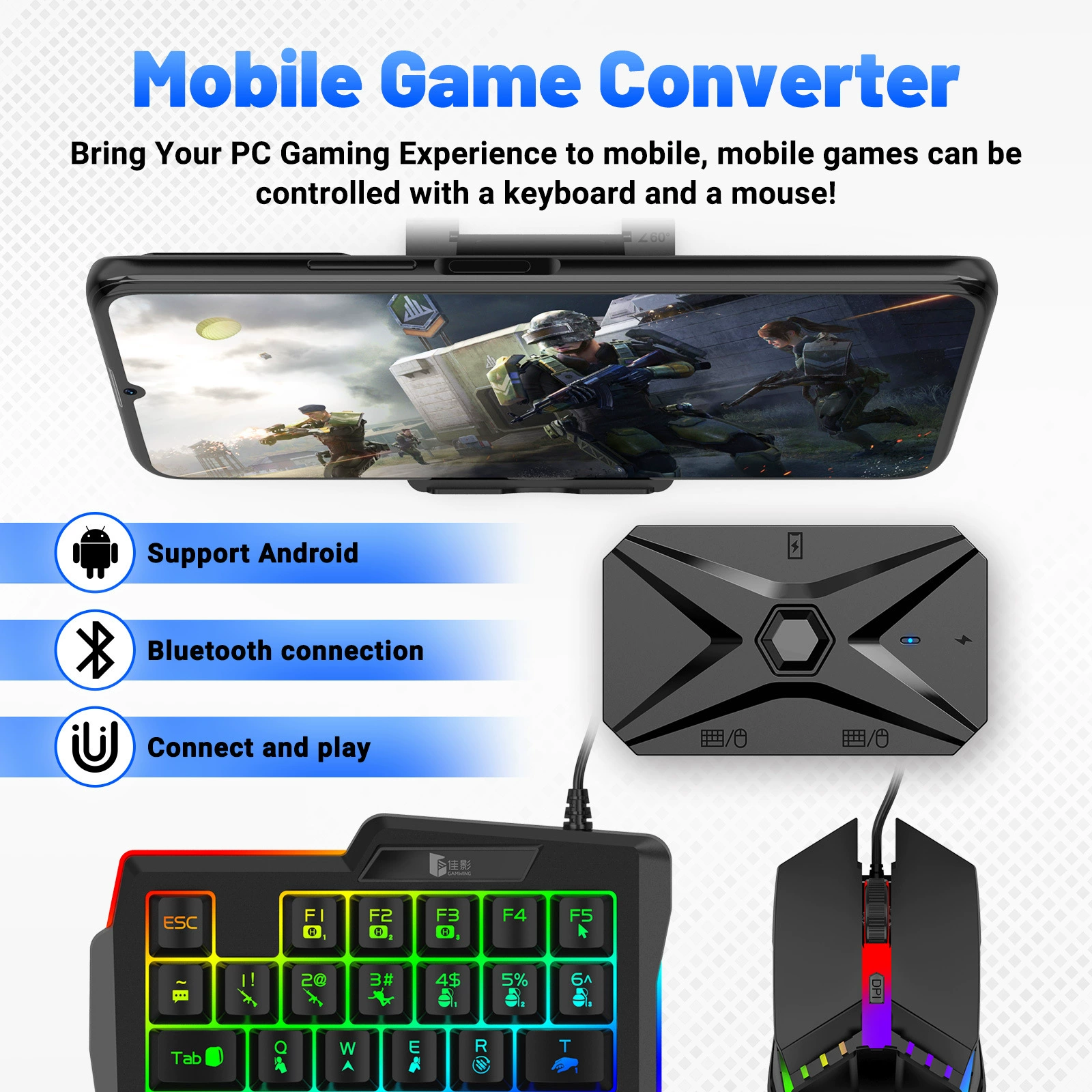 [Игровой набор для клавиатуры и мыши Gamwing M1 Pro+ pubg]