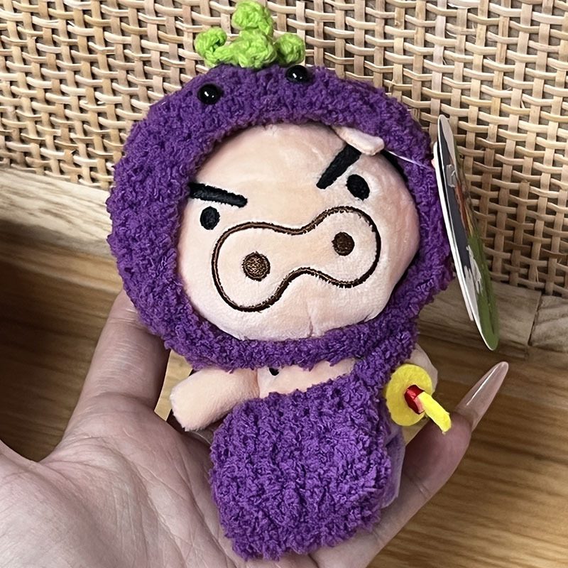 10cm蜡笔小新七彩太阳花头套玩偶服海星体公仔娃衣变装小礼品批发|undefined