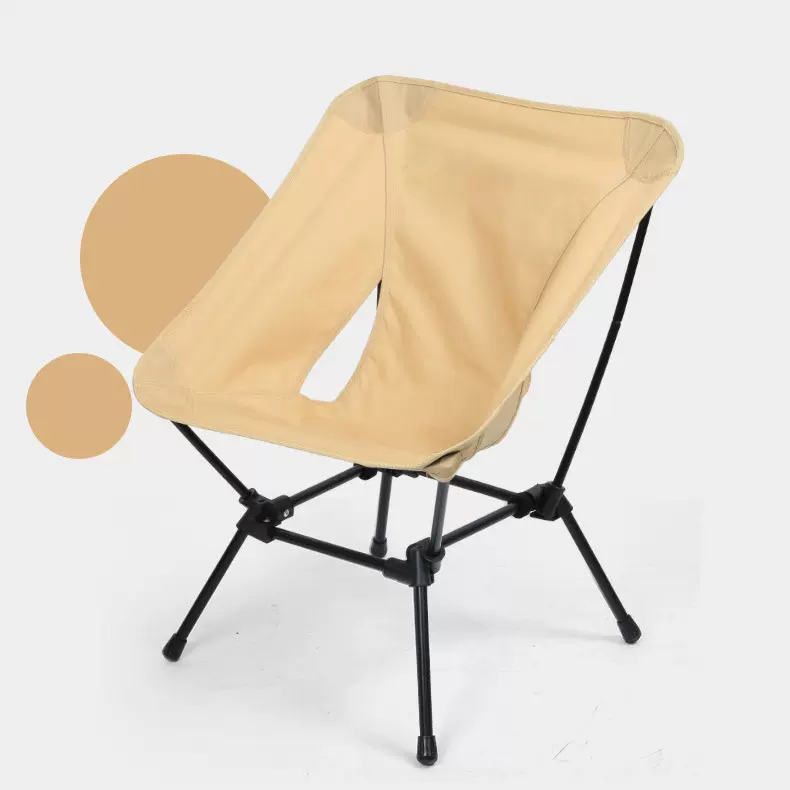 铝合金折叠椅户外聚会带双侧袋四角月亮椅钓鱼椅沙滩椅便携折叠