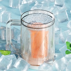 アイスカップサンドイッチ夏アイスカップビールマグクリエイティブカップ二重冷蔵庫冷凍カップ冷たいカップ