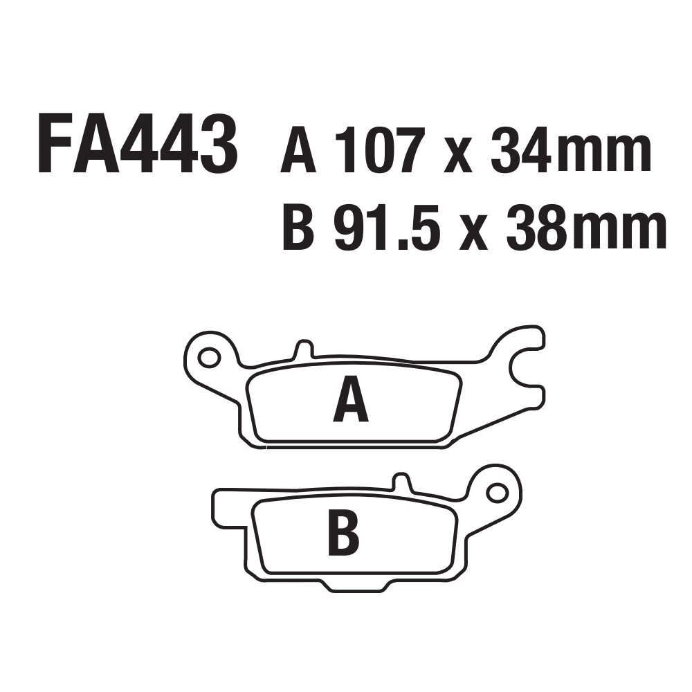 Диск тормозной колодки мотоцикла диск тормозной FA443 Yamaha YAMAHA YFM 250 550 700