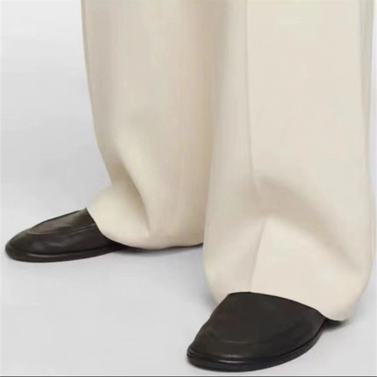The * Row Single Shallow Mouth Round Head Flat Bottom Small Comfortable and Lightweight Genuine Leather Lefu Workplace_voghion.com