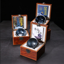 建盏茶杯主人杯百花盏陶瓷大号功夫家用茶盏天目杯 单杯礼盒