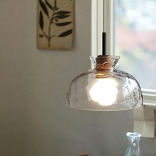 北歐餐廳小吊燈現代簡約現代創意咖啡廳床頭店鋪吧台單頭玻璃燈具