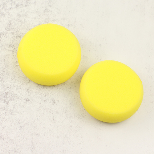 Round waxing sponge car wash polished crystal-coated sponge cleaning sponge high density compressed round waxing small sponge wipe