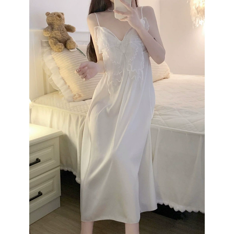 Sexy pijama, skirt, summer lace top with cups with bow, lifting effect