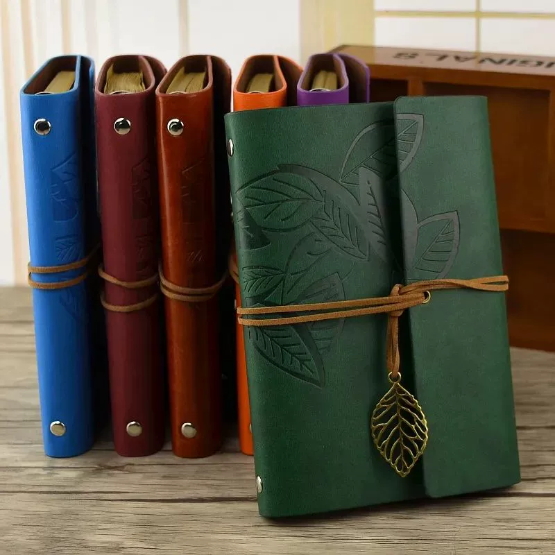 Креативный блокнот в стиле ретро с кленовым листом, блокнот с отрывными листами, красивый и изысканный блокнот для путешествий с печатным логотипом