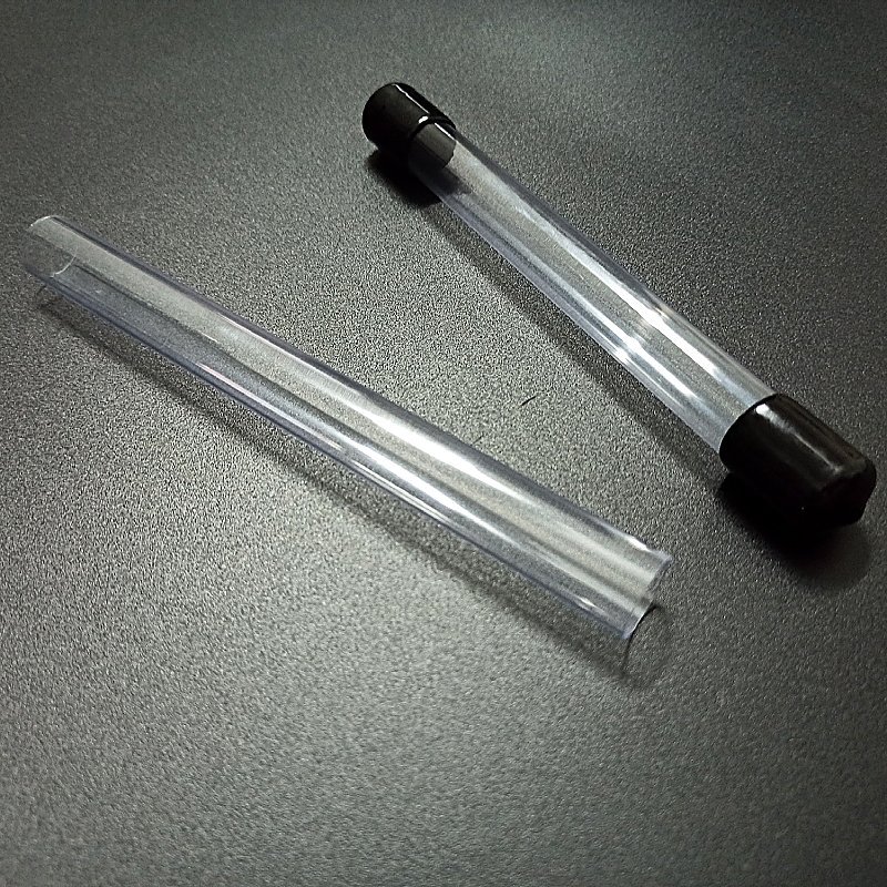 带盖子PVC管塑料硬管包装管子外径15内径14mm透明包装管线管