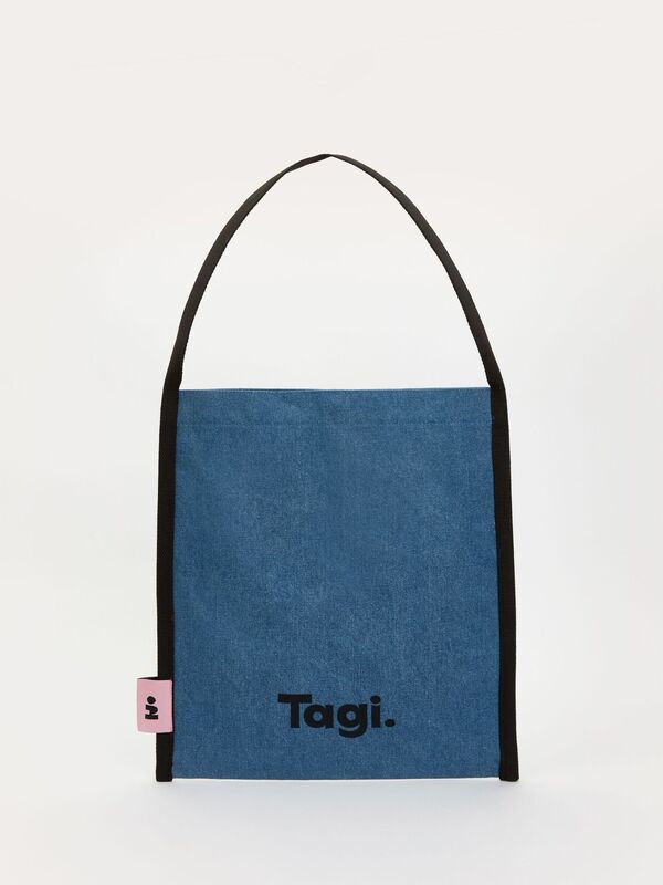 Tagi.边边帆布袋高密度大容量多色设计通勤复古单肩包彩色条纹|undefined