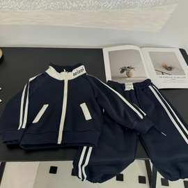 儿童卫衣套装秋装新款爆款男女童潮牌日韩童装宝宝衣服两件套
