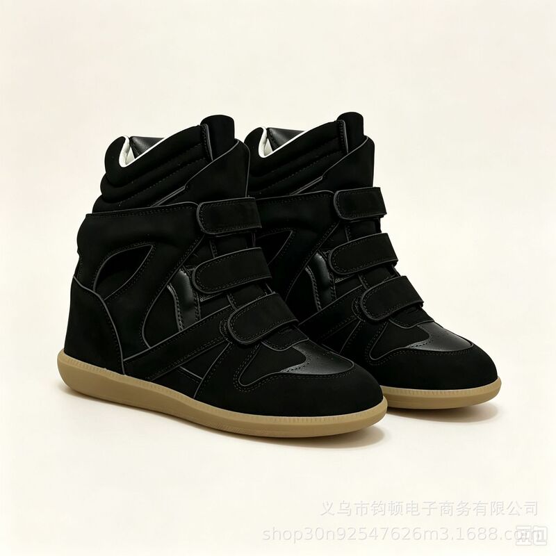 European cross-border autumn 2026 street fashion hit: Isabel high-top casual sneakers with built-in height increase