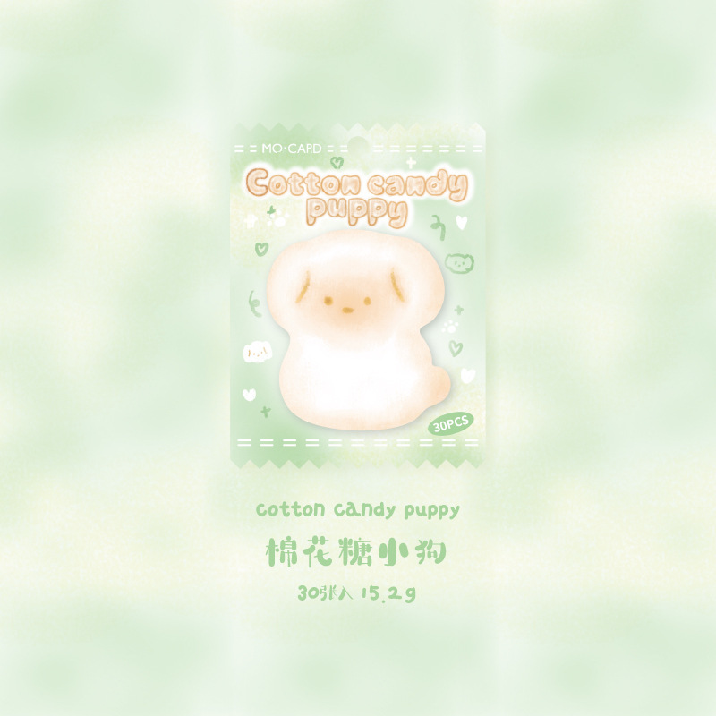 Mo tinta adorable pasta de post-it, serie de marshmallow suave, papel de notas para escribir, mensaje de los estudiantes en forma especial N veces pegatinas