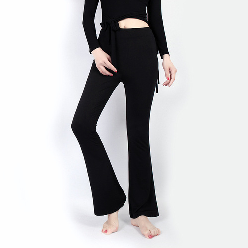 Dance bell bottoms art test body model catwalk practice clothes classical modern Latin long pants teacher female adult