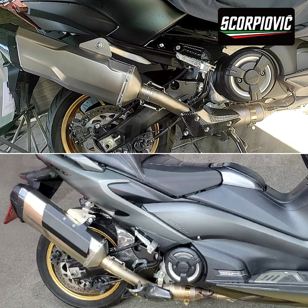 Tmax560 Full-Length Exhaust Pipe Modification Tmax530 Front and Rear Muffler Set 2017-2026