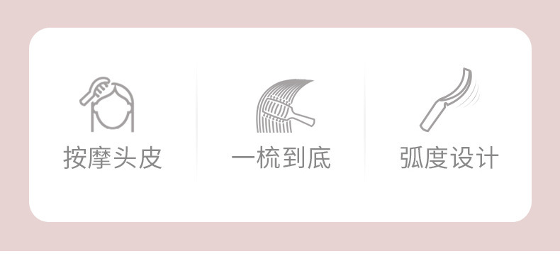 Macaron Curved Scalp Massage Comb Set for Men Volumizing Styling and Curl Shaping 3 Piece Combo key features
