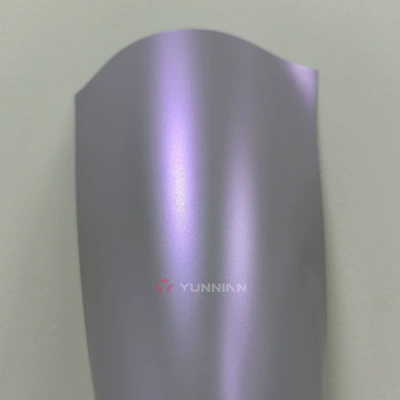 Auto Color Change Film: Purple Pink Gold Red Color Changing - pet-tech-silver-purple-matte-15216m