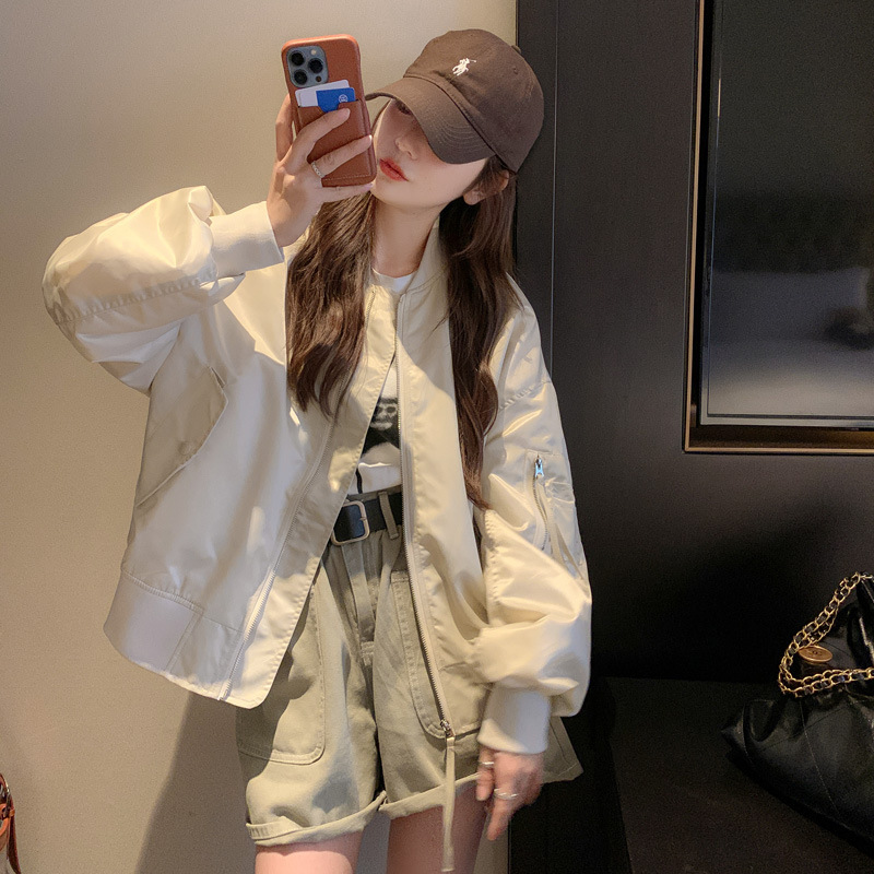 多巴胺早秋超好看棒球服外套女2025新款超火小个子夹克上衣潮|undefined
