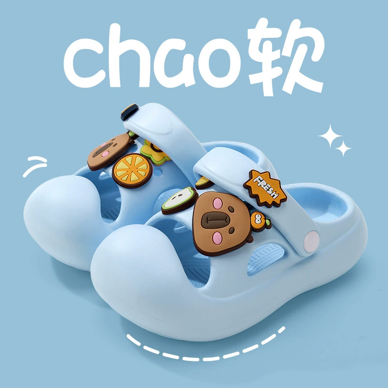 Обувь Nangbo Wandong Детские летние мальчики и девочки могут любить Cabbara Indoor нескользкую обувь