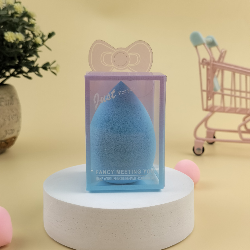 Cosméticos de belleza UV impresa arco colgante mascota caja de almacenamiento transparente polvo de maquillaje huevo mascota caja de almacenamiento transparente